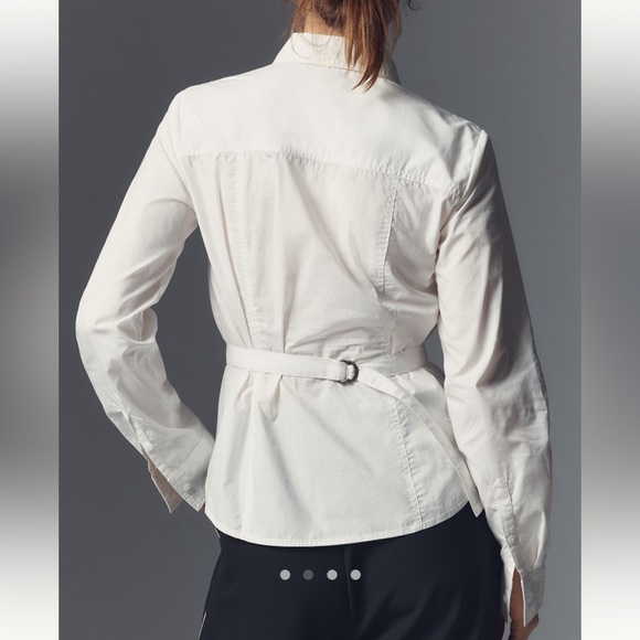 Pilcro Ruffle Front Button-down Shirt || NWT || size XL - Picture 3 of 12